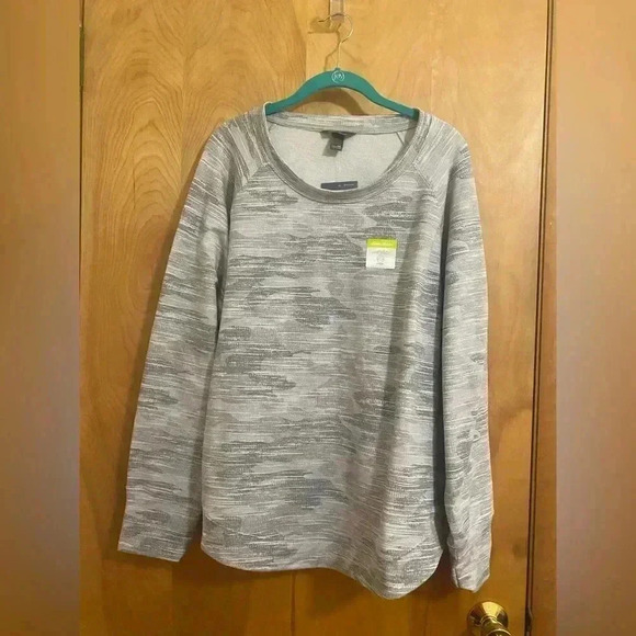Eddie Bauer Ultra Soft Sweatshirt Camo Grey Size Xxl NWT - Picture 3 of 13
